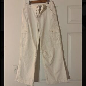 Princess Polly white cargo pants